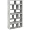 vidaXL Bookcase Concrete Grey 100x33x187,5 cm Engineered Wood