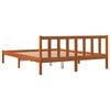 vidaXL Bed Frame without Mattress Wax Brown 160x200 cm Solid Wood Pine