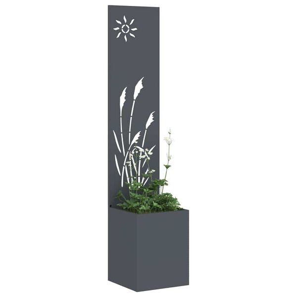 vidaXL Garden Privacy Screen Anthracite 32 x 150 cm Cold-rolled steel