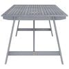 vidaXL 7 Piece Garden Dining Set Grey Solid Acacia Wood