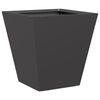 vidaXL Garden Planters Black 2 pcs 30x30x30 cm Steel