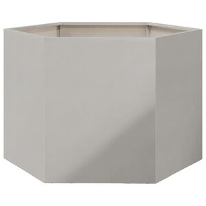 vidaXL Garden Planter Hexagon 69x60x45 cm Stainless Steel