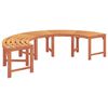 vidaXL Tree Bench 2 pcs Natural 160 x 80 x 45cm Solid Eucalyptus Wood