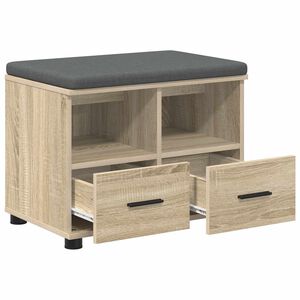vidaXL Hall Bench Sonoma Oak 60 x 38 x 46 cm