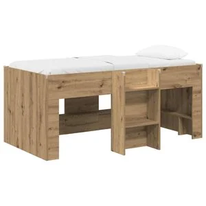vidaXL Kids'High Bed Frame 2 pcs Artisian Oak 163 x 101.1 x 68.5 cm