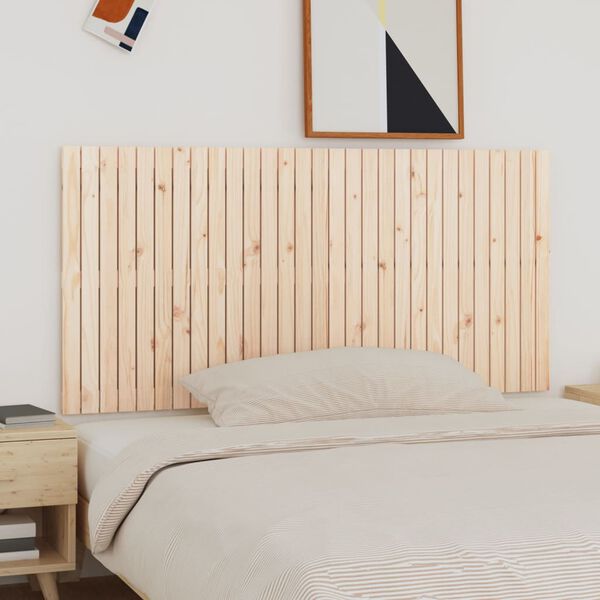 vidaXL Wall Headboard 185x3x90 cm Solid Wood Pine