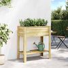 vidaXL Plant Stand Brown 85 x 46 x 94 cm Impregnated pine wood