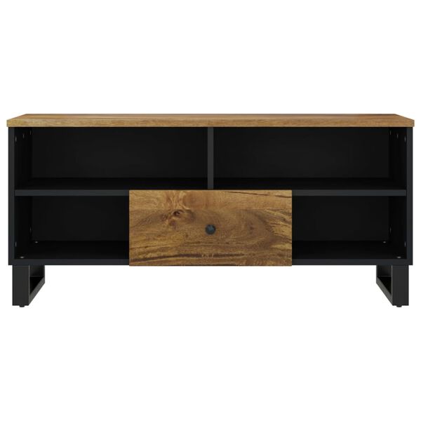 vidaXL TV Cabinet 100x33x46 cm Solid Wood Mango&Engineered Wood