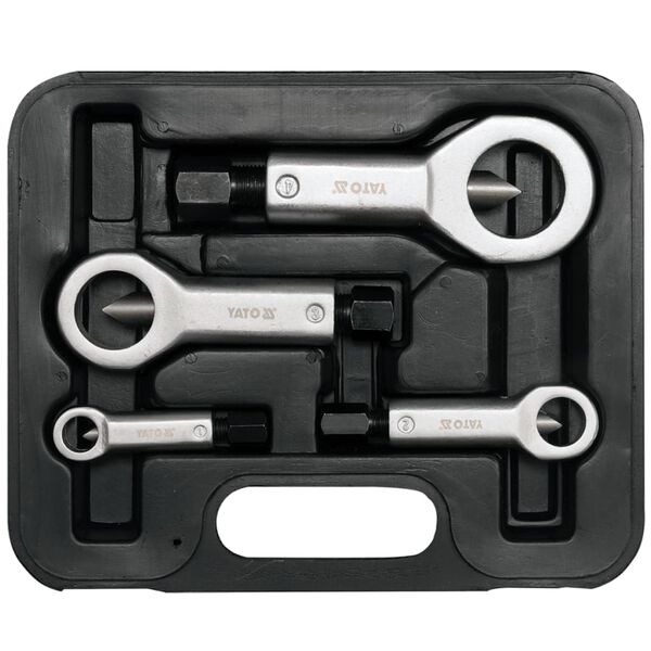 YATO Four Piece Heavy Duty Nut Splitter Set