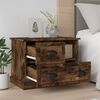 vidaXL Bedside Cabinet Smoked Oak 60x39x45 cm