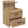 vidaXL Bedside Cabinet with 2 Drawers Artisan Oak 40x36.5x62 cm