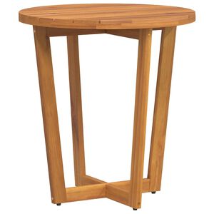 vidaXL Garden Side Table Round &Oslash;70x75 cm Solid Wood Acacia