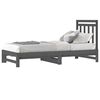 vidaXL Pull-out Day Bed without Mattress Grey 2x(90x200) cm
