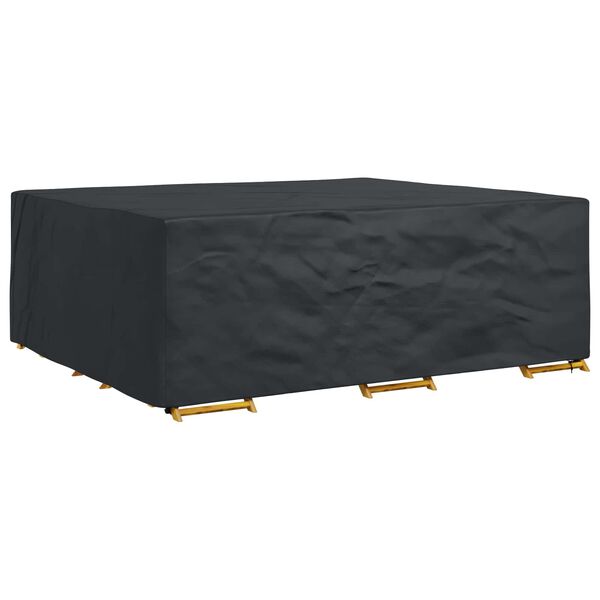 vidaXL Furniture Cover Plain Black 300 x 250 x 100 cm 420D