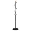 vidaXL Coat Stand Black 177 cm Powder-coated Iron