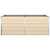 vidaXL Planter Ivory 195 x 100 x 75 cm Galvanised Steel