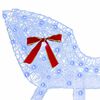vidaXL Reindeer Pull Sleigh Blue 70 x 26 x 129 cm Acrylic