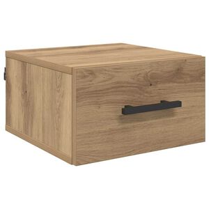 vidaXL Bedside Cabinet 35 x 35 x 20 cm Engineered Wood Artisan oak