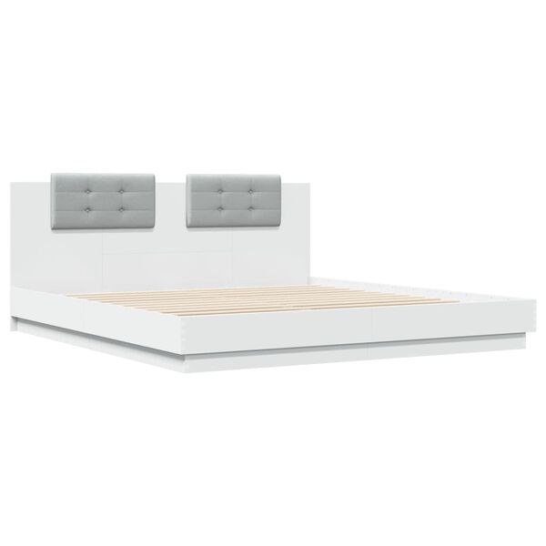 vidaXL Bed Frame without Mattress White 160x200 cm