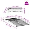 vidaXL Ramp for Wheelchair 270 kg Silver 152 x 73 x 5 cm Aluminium
