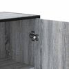 vidaXL Highboard Grey Sonoma 35.5x35x139 cm Engineered Wood and Metal
