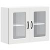 vidaXL Kitchen Wall Cabinet with Glass Door Kalmar White Engineered Wood