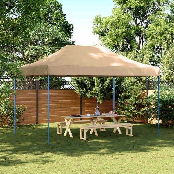 vidaXL Party Tent Folding Beige 292 x 440 x 315 cm Oxford Fabric