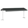 vidaXL Free Standing Awning 6 x 3 m Polyester Anthracite