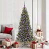 vidaXL Christmas Bauble Set with 300 LEDs 120 pcs Lilac Plastic
