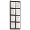 vidaXL Hand-Carved Wall Panel MDF 40x80x1.5 cm Brown and White