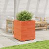 vidaXL Garden Planter Wax Brown 60x60x72.5 cm Solid Wood Pine