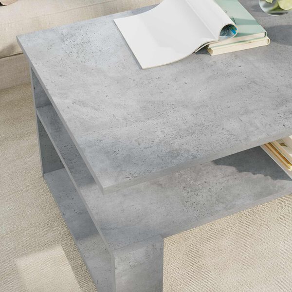 vidaXL Coffee Table Concrete Grey 90 x 50 x 40 cm Engineered Wood