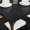 vidaXL Coffee Table Black Oak 55 x 55 x 40 cm Engineered Wood