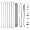 vidaXL Welded Wire Fence with Concrete Base 10 x 1.2 m (W x H)