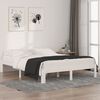 vidaXL Bed Frame without Mattress White Solid Wood Pine 140x190cm