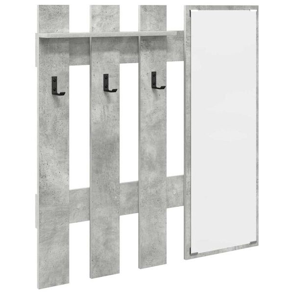 vidaXL Wall-Mounted Coat Rack Concrete grey 100 x 10 x 100 cm