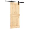 vidaXL Sliding Door with Hardware Set 85x210 cm Solid Wood Pine