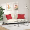 vidaXL Sofa Pillows 2 pcs Red 70 x 50 cm Fabric