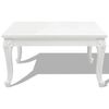 vidaXL Coffee Table 80x80x42 cm High Gloss White