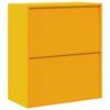 vidaXL Storage Cabinet Mustard Yellow 80 x 40 x 90 cm Steel