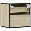vidaXL Wall-mounted Bedside Cabinets 2 pcs Sonoma Oak 40x31x39.5 cm
