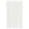 vidaXL Lace Curtain with Curtains Floral White 140 x 150 cm Polyester