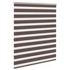 vidaXL Zebra blind 120.9x175 cm Fabric Width 116.7 cm coffee