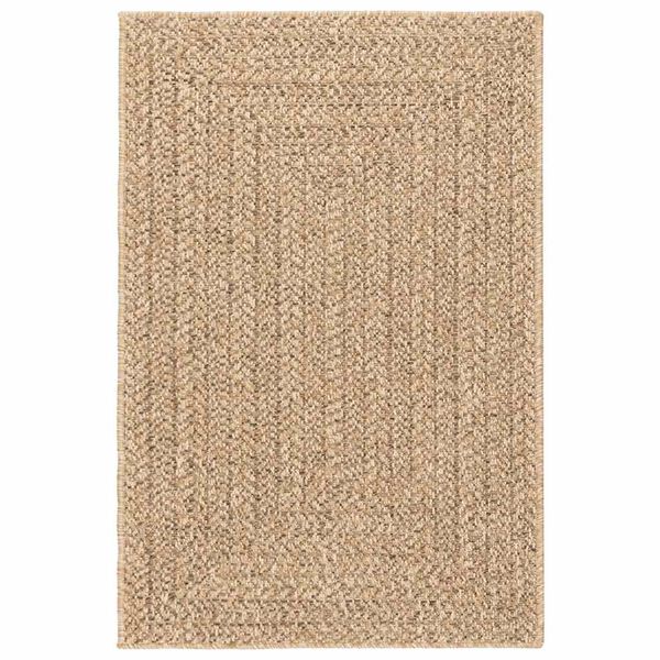 vidaXL Rug ZIZUR Beige 140x200 cm Jute Look Indoor and Outdoor