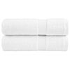 vidaXL Premium Bath Towels "SOLUND" 2 pcs White 100x150 cm 600 gsm