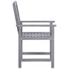vidaXL Garden Chairs 4 pcs Solid Acacia Wood Grey