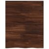 vidaXL Live Edge Table Top 40 x 40 x 3.2 cm Square Solid Acacia Wood