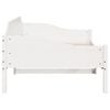 vidaXL Bed Frame without Mattress White 90x190 cm Single Solid Wood Pine