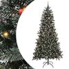 vidaXL Artificial Christmas Tree with 300 LEDs with Stand Green 240 cm