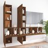 vidaXL 7 Piece TV Cabinet Set Smoked Oak Engineered Wood